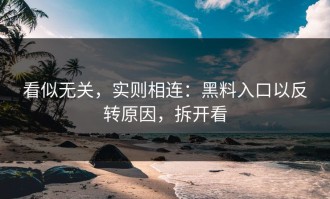 看似无关，实则相连：黑料入口以反转原因，拆开看